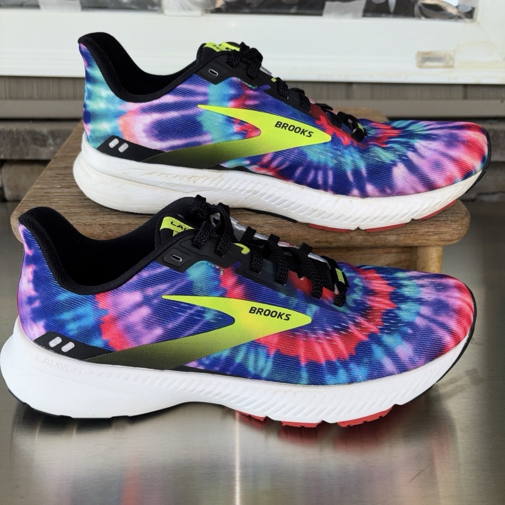 Size 9 -  BROOKS 'Launch 8'  Road Running Shoes - Tie Die Print 1203451B011 - Picture 4 of 12